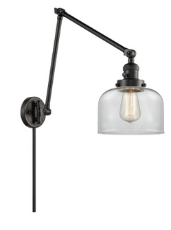 Franklin Restoration One Light Swing Arm Lamp in Matte Black (405|238-BK-G72)