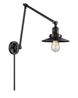 Franklin Restoration One Light Swing Arm Lamp in Matte Black (405|238-BK-M6)