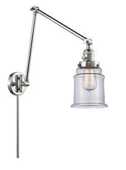 Franklin Restoration One Light Swing Arm Lamp in Polished Chrome (405|238-PC-G182)