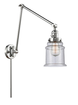 Franklin Restoration One Light Swing Arm Lamp in Polished Chrome (405|238-PC-G184)