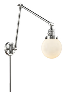 Franklin Restoration One Light Swing Arm Lamp in Polished Chrome (405|238-PC-G201-6)