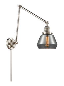 Franklin Restoration One Light Swing Arm Lamp in Polished Nickel (405|238-PN-G173)