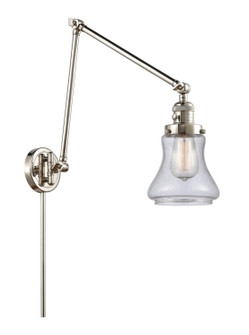 Franklin Restoration One Light Swing Arm Lamp in Polished Nickel (405|238-PN-G194)