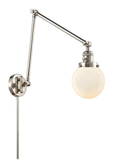 Franklin Restoration One Light Swing Arm Lamp in Polished Nickel (405|238-PN-G201-6)