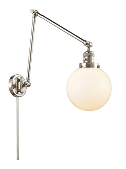 Franklin Restoration LED Swing Arm Lamp in Polished Nickel (405|238-PN-G201-8-LED)