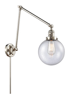 Franklin Restoration LED Swing Arm Lamp in Polished Nickel (405|238-PN-G204-8-LED)