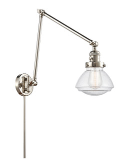 Franklin Restoration LED Swing Arm Lamp in Polished Nickel (405|238-PN-G324-LED)