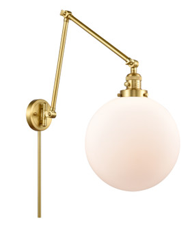 Franklin Restoration One Light Swing Arm Lamp in Satin Gold (405|238-SG-G201-12)