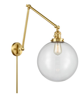 Franklin Restoration One Light Swing Arm Lamp in Satin Gold (405|238-SG-G202-12)