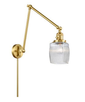 Franklin Restoration One Light Swing Arm Lamp in Satin Gold (405|238-SG-G302)