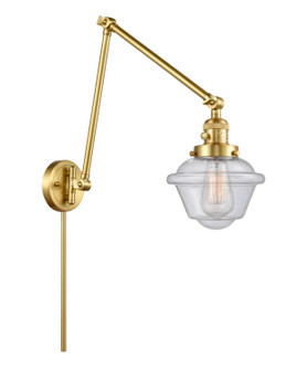 Franklin Restoration One Light Swing Arm Lamp in Satin Gold (405|238-SG-G534)