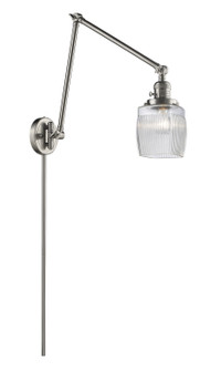 Franklin Restoration One Light Swing Arm Lamp in Brushed Satin Nickel (405|238-SN-G302)