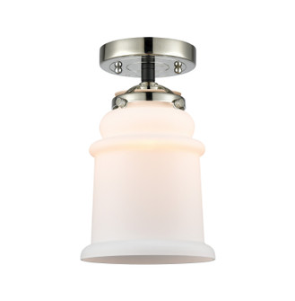 Nouveau One Light Semi-Flush Mount in Black Polished Nickel (405|284-1C-BPN-G181)
