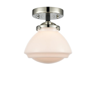 Nouveau One Light Semi-Flush Mount in Black Polished Nickel (405|284-1C-BPN-G322)