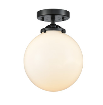 Nouveau One Light Semi-Flush Mount in Oil Rubbed Bronze (405|284-1C-OB-G201-8)