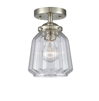 Nouveau LED Semi-Flush Mount in Brushed Satin Nickel (405|284-1C-SN-G142-LED)