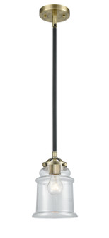 Nouveau One Light Mini Pendant in Black Antique Brass (405|284-1S-BAB-G182)