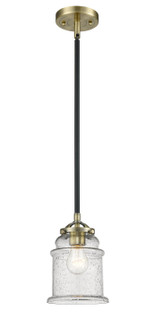 Nouveau LED Mini Pendant in Black Antique Brass (405|284-1S-BAB-G184-LED)