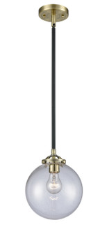 Nouveau One Light Mini Pendant in Black Antique Brass (405|284-1S-BAB-G202-8)