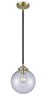Nouveau LED Mini Pendant in Black Antique Brass (405|284-1S-BAB-G202-8-LED)