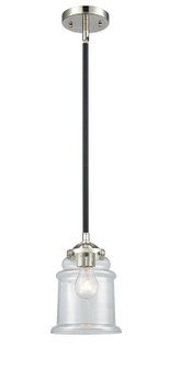 Nouveau One Light Mini Pendant in Black Polished Nickel (405|284-1S-BPN-G182)