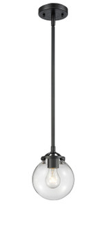 Nouveau One Light Mini Pendant in Oil Rubbed Bronze (405|284-1S-OB-G202-6)