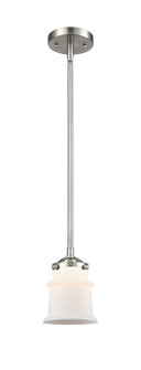 Nouveau One Light Mini Pendant in Brushed Satin Nickel (405|284-1S-SN-G181S)