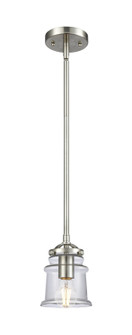 Nouveau One Light Mini Pendant in Brushed Satin Nickel (405|284-1S-SN-G182S)