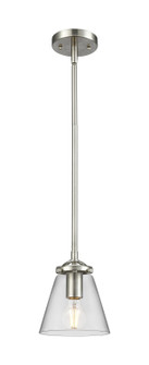 Nouveau One Light Mini Pendant in Brushed Satin Nickel (405|284-1S-SN-G62)
