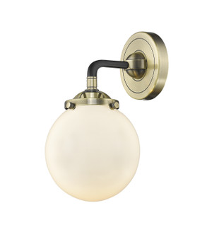 Nouveau One Light Wall Sconce in Black Antique Brass (405|284-1W-BAB-G201-6)