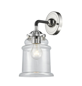 Nouveau One Light Wall Sconce in Black Polished Nickel (405|284-1W-BPN-G182)