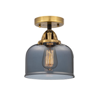 Nouveau 2 One Light Semi-Flush Mount in Black Antique Brass (405|288-1C-BAB-G73)