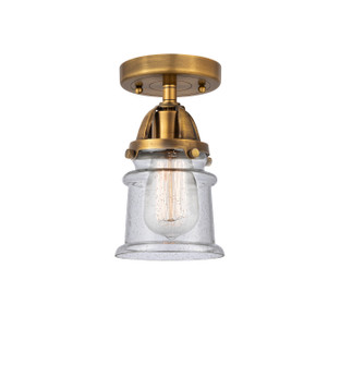 Nouveau 2 One Light Semi-Flush Mount in Brushed Brass (405|288-1C-BB-G184S)