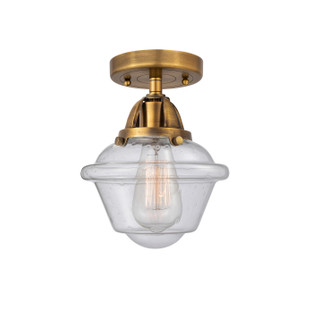 Nouveau 2 One Light Semi-Flush Mount in Brushed Brass (405|288-1C-BB-G534)