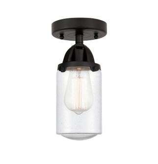 Nouveau 2 One Light Semi-Flush Mount in Matte Black (405|288-1C-BK-G314)