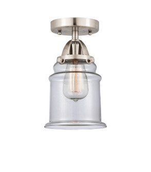 Nouveau 2 One Light Semi-Flush Mount in Brushed Satin Nickel (405|288-1C-SN-G182)