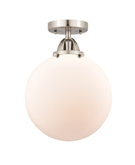 Nouveau 2 LED Semi-Flush Mount in Brushed Satin Nickel (405|288-1C-SN-G201-10-LED)