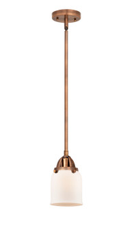 Nouveau 2 LED Mini Pendant in Antique Copper (405|288-1S-AC-G51-LED)