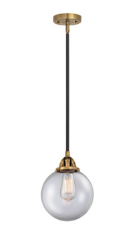 Nouveau 2 One Light Mini Pendant in Black Antique Brass (405|288-1S-BAB-G202-8)