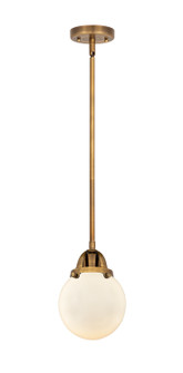Nouveau 2 One Light Mini Pendant in Brushed Brass (405|288-1S-BB-G201-6)