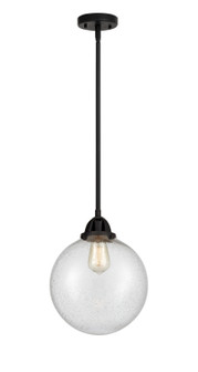 Nouveau 2 One Light Mini Pendant in Matte Black (405|288-1S-BK-G204-10)