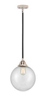 Nouveau 2 LED Mini Pendant in Black Polished Nickel (405|288-1S-BPN-G204-10-LED)