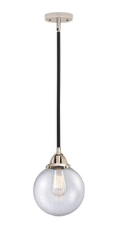 Nouveau 2 LED Mini Pendant in Black Polished Nickel (405|288-1S-BPN-G204-8-LED)