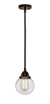 Nouveau 2 One Light Mini Pendant in Oil Rubbed Bronze (405|288-1S-OB-G202-6)