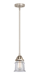 Nouveau 2 LED Mini Pendant in Brushed Satin Nickel (405|288-1S-SN-G182S-LED)