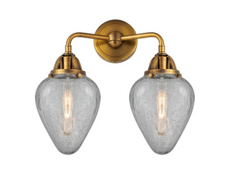 Nouveau 2 Two Light Bath Vanity in Brushed Brass (405|288-2W-BB-G165)