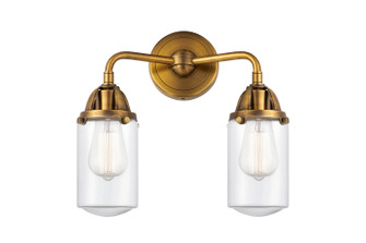 Nouveau 2 Two Light Bath Vanity in Brushed Brass (405|288-2W-BB-G312)