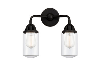 Nouveau 2 LED Bath Vanity in Matte Black (405|288-2W-BK-G312-LED)