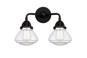 Nouveau 2 LED Bath Vanity in Matte Black (405|288-2W-BK-G322-LED)