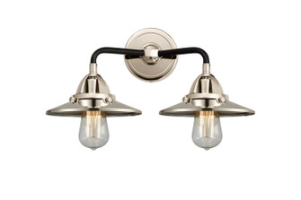 Nouveau 2 Two Light Bath Vanity in Black Polished Nickel (405|288-2W-BPN-M1-PN)